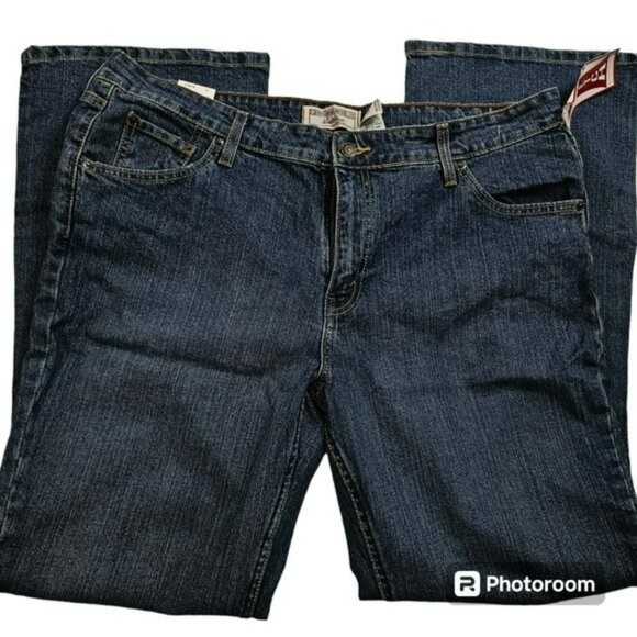 Levi's Signature Stretch Lowrise Bootcut Darkwash Denim Jeans in 18 NWT - Picture 3 of 7